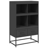 Highboard Black 68.5x39x111.5 cm Steel 846602
