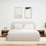 Bedside Cabinets with LED Lights 2 pcs Smoked Oak 50x40x45 cm 836772