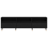 TV Cabinet Black Oak 150 x 30 x 45 cm Engineered Wood 869075