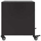 Bedside Cabinets 2 pcs Black 36x39x43.5 cm Steel 846627