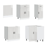 11 Piece Kitchen Cabinet Set Porto Gloss White Engineered Wood 3314903