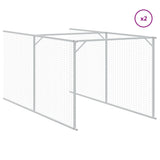 Dog House with Roof Anthracite 117x609x123 cm Galvanised Steel 3189060