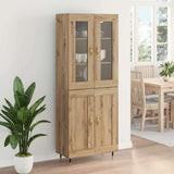 Highboard 2 pcs Artisan Oak 69.5 x 34 x 180 cm Engineered Wood 3415944