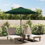 LED Cantilever Garden Parasol 3 m Green 42203