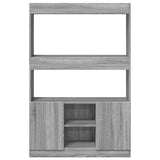 Highboard Grey Sonoma 92x33x140 cm Engineered Wood 3309614