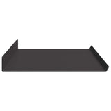 Floating Shelf Wall-mounted 4 pcs Black 80 x 18 x 2.5 cm Steel 8004033