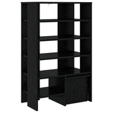 Shoe Cabinet with Shelf 2 pcs Black Oak Engineered Wood 8000381