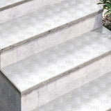 Stair Tread Rectangular 2 pcs Silver 100 x 30 cm Aluminium 4104311