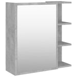 ZNTS Bathroom Mirror Cabinet Concrete Grey 62.5x20.5x64 cm Engineered Wood 803312