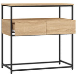 Console Table Sonoma Oak 75x40x75 cm Engineered Wood 834156