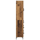 Highboard with Drawer 2 pcs Old Wood Engineered Wood 3415660