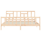 Bed Frame without Mattress 200x200 cm Solid Wood Pine 3193161