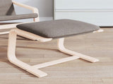 Footstool Taupe 51x41x40 cm Fabric 351068