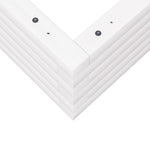 ZNTS Garden Planter White 70x70x23 cm Solid Wood Pine 847194