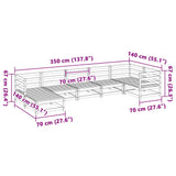 7 Piece Garden Sofa Set Impregnated Wood Pine 3299544