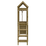 Playhouse with Climbing Wall Impregnated Wood Pine 3155869