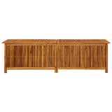 Garden Storage Box 200x50x58 cm Solid Acacia Wood 316500