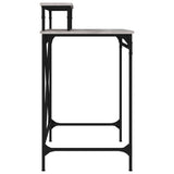 Desk Grey Sonoma 80x50x90 cm Engineered Wood and Iron 826707