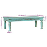 Coffee Table 110x50x34 cm Solid Wood Reclaimed 350675