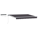 Electric Retractable Awning White and Anthracite 3 x 2 m 3421715