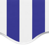 Replacement Fabric for Awning Blue and White 5x3.5 m 311922