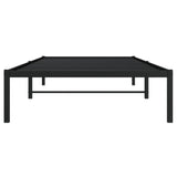 Metal Bed Frame without Mattress Black 100x190cm 373649
