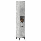 Bathroom Cabinet with Drawer Concrete Grey 31.5 x 33 x 190 cm 883407