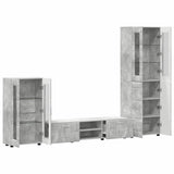 TV Cabinet Set FLORIN 3 pcs Concrete Grey Engineered Wood 3397977