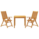 3 Piece Garden Dining Set 85x85x74 cm Solid Wood Acacia 3295260