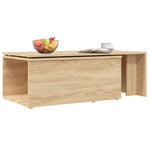 ZNTS Coffee Table Sonoma Oak 150x50x35 cm Engineered Wood 801340