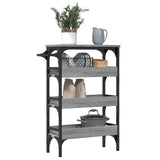 Kitchen Trolley Grey Sonoma 53x20x76 cm Engineered Wood 842354