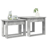 Coffee Table Set 2 pcs Concrete Grey Engineered Wood 8000127
