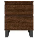 Bedside Cabinets 2 pcs Brown Oak 40x35x50 cm Engineered Wood 830699