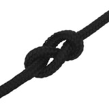 Multipurpose Utility Rope 14 mm 100 m Black Polyester 3473427