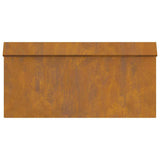 Snail Fence 16 pcs Rusty 50 x 3.5 x 25 cm Weathering Steel 874857