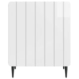 Bedside Cabinet 2 pcs High Gloss White 43 x 34.5 x 52 cm 894344
