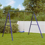 ZNTS Swing Frame for Outdoor with 2 Hanging Hooks Blue Steel 4009875