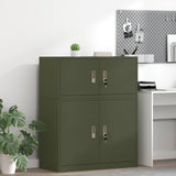 Storage Cabinet Olive Green 90 x 40 x 40 cm Steel 891632