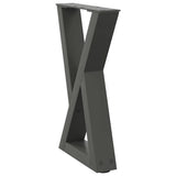 Coffee Table Legs 2 pcs Anthracite 28x cm Steel 4012698