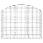 Arched Gabion Basket 150x50x100/120 cm Galvanised Iron 153455