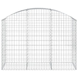 Arched Gabion Basket 150x50x100/120 cm Galvanised Iron 153455