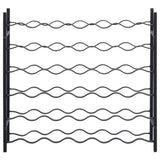Wine Rack for 36 Bottles Black Iron 325921