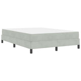 Box Spring Bed with Mattress Light Grey 160 x 210 cm Fabric 3398749