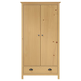 2-Door Wardrobe Hill 89x50x170 cm Solid Pine Wood 288947
