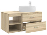 Bathroom Furniture Set 2 pcs Sonoma Oak Engineered Wood 3403922