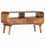 285852 TV Cabinet 90x35x47 cm Solid Mango Wood