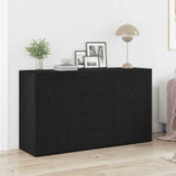 Sideboard Black Oak 120 x 36 x 69 cm Engineered Wood 3333865