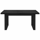 Dining Table NOAIN 160 cm Solid Pine Wood Black Rectangular 42020915