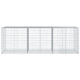 Gabion Basket with Cover 300x100x100 cm Galvanised Iron 3295194