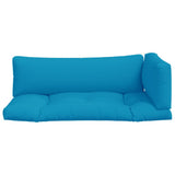 Pallet Cushions 3 pcs Light Blue Fabric 360948